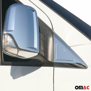 Mercedes Sprinter Window Quarter Trim - Omac - S.Steel - Gloss Silver - 2019-2025